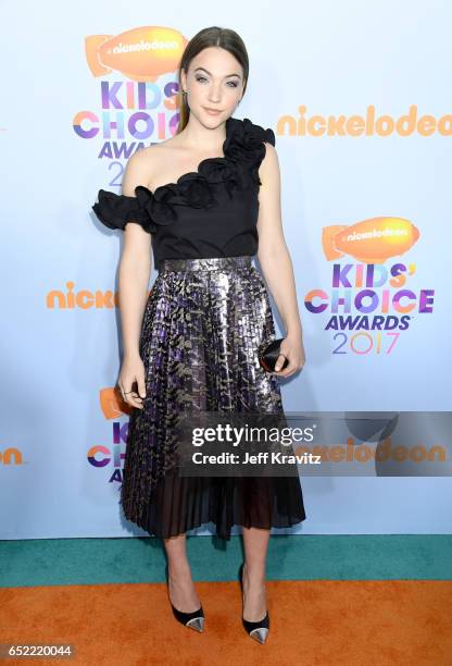 Actor Violett Beane at Nickelodeon's 2017 Kids' Choice Awards at USC Galen Center on March 11, 2017 in Los Angeles, California.