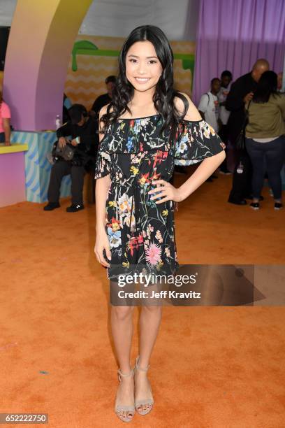 Actor Actor Ashley Liao at Nickelodeon's 2017 Kids' Choice Awards at USC Galen Center on March 11, 2017 in Los Angeles, California.