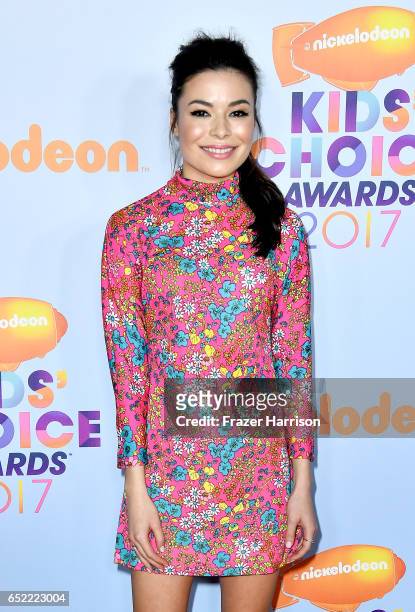 Actor Miranda Cosgrove at Nickelodeon's 2017 Kids' Choice Awards at USC Galen Center on March 11, 2017 in Los Angeles, California.