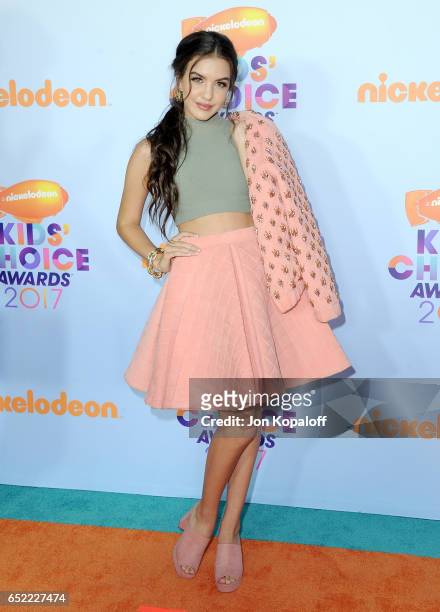 Actor Lilimar Hernandez at Nickelodeon's 2017 Kids' Choice Awards at USC Galen Center on March 11, 2017 in Los Angeles, California.