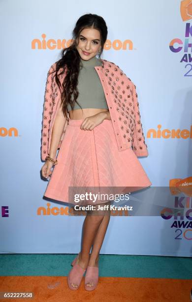 Actor Lilimar Hernandez at Nickelodeon's 2017 Kids' Choice Awards at USC Galen Center on March 11, 2017 in Los Angeles, California.