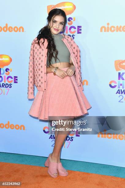 Actor Lilimar Hernandez at Nickelodeon's 2017 Kids' Choice Awards at USC Galen Center on March 11, 2017 in Los Angeles, California.