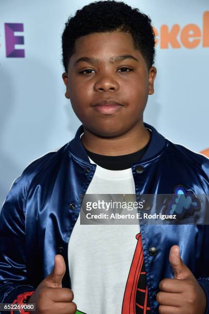 Actor Benjamin Flores Jr. At Nickelodeon's 2017 Kids' Choice Awards at USC Galen Center on March 11, 2017 in Los Angeles, California.