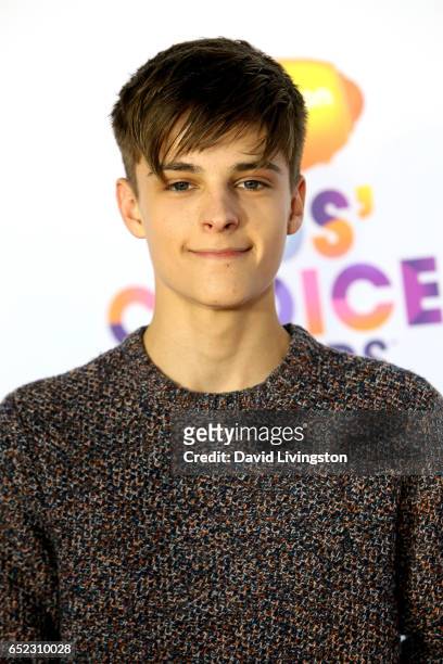 Actor Corey Fogelmanis attends Nickelodeon's 2017 Kids' Choice Awards at USC Galen Center on March 11, 2017 in Los Angeles, California.