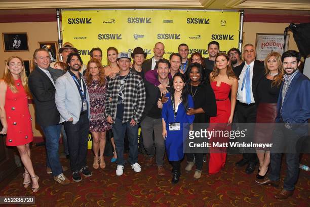Cast and Crew attends the "Small Town Crime" premiere 2017 SXSW Conference and Festivals on March 11, 2017 in Austin, Texas.