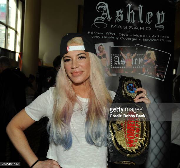 Ashley Massaro attends the 2017 Big Apple Con at Penn Plaza Pavilion on March 11, 2017 in New York City.