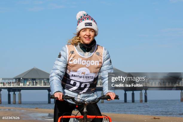 German actress Johanna Klante attends the 'Baltic Lights' charity event on March 11, 2017 in Heringsdorf, Germany. Every year German actor Till...