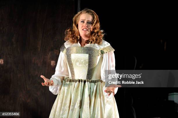 Rachel Willis-Sorensen as Eva in the Royal Opera's production of Richard Wagner's Die Meistersinger von Nurnberg directed by Kasper Holten and...