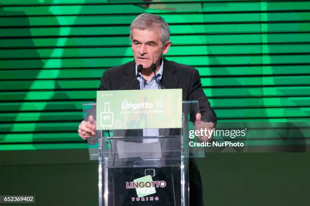 Sergio Chiamparino speaks at Lingotto17 event to support Matteo Renzi. He is the current President of Piedmont from 2014, and was the mayor of Turin,...