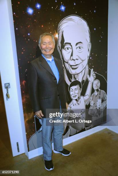 Actor/activist George Takei at the "New Frontiers: The Many Lives Of George Takei" Exhibition Press Conference held at Japanese American National...