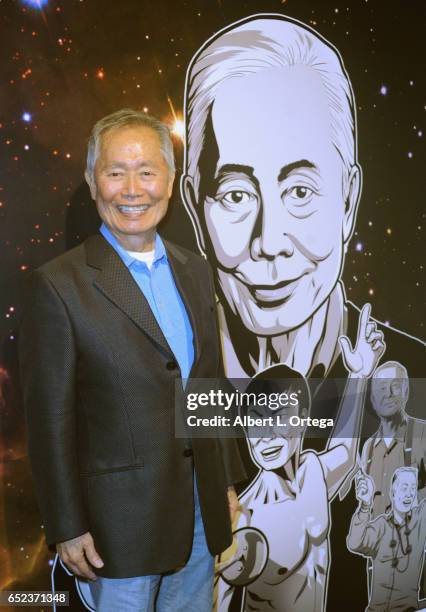 Actor/activist George Takei at the "New Frontiers: The Many Lives Of George Takei" Exhibition Press Conference held at Japanese American National...