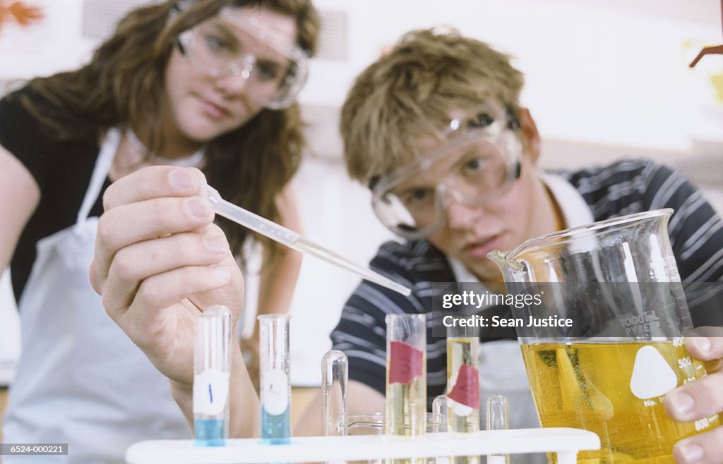 Two Students in Lab