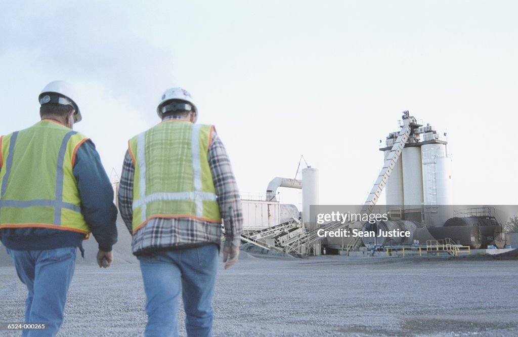 Workers at Cement Plant