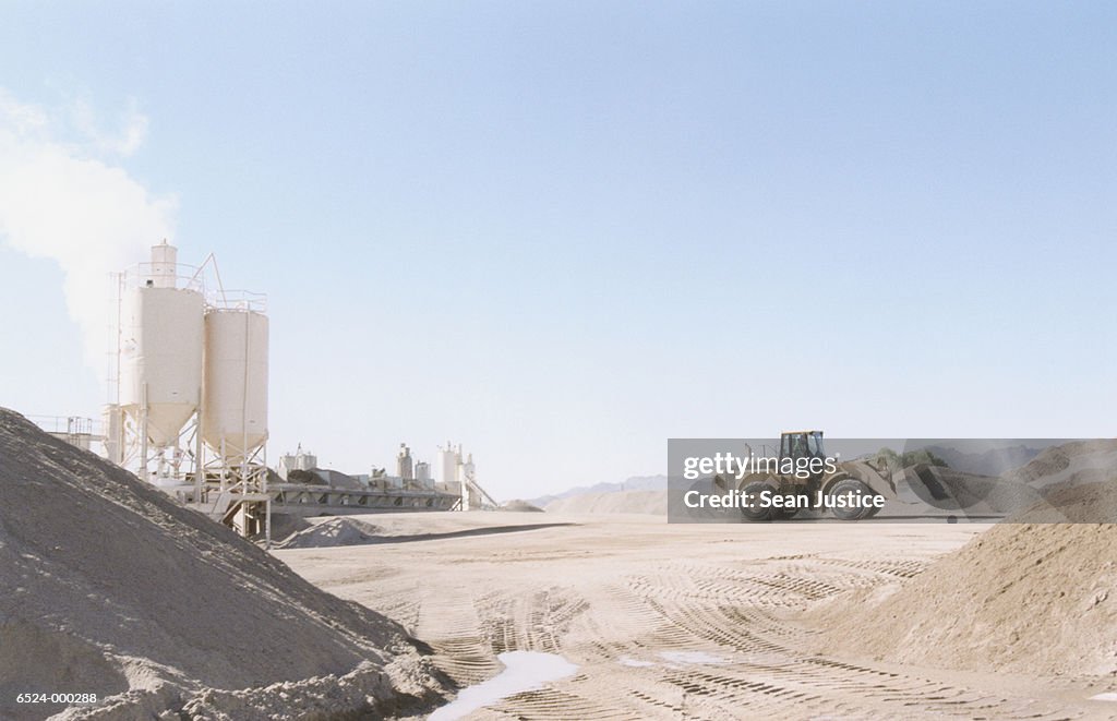 Excavator at Cement Plant