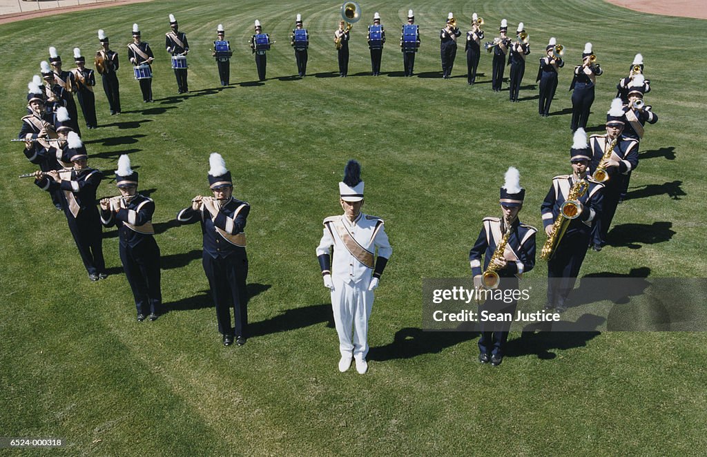 Marching Band in Circle