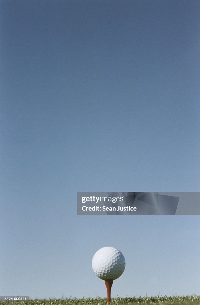 Golf Ball on Tee