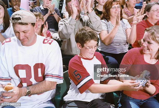 baseball spectators - baseball food stock pictures, royalty-free photos & images