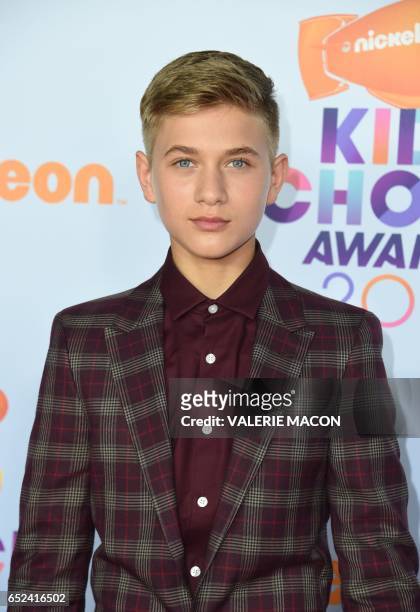 Actor Thomas Kuc arrives for the 30th Annual Nickelodeon Kids' Choice Awards, March 11 at the Galen Center on the University of Southern California...