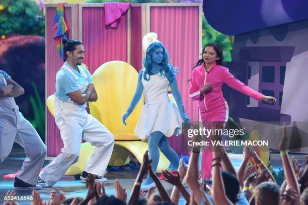 Actor Cree Cicchino dances on stage at the 30th Annual Nickelodeon Kids' Choice Awards, March 11 at the Galen Center on the University of Southern...