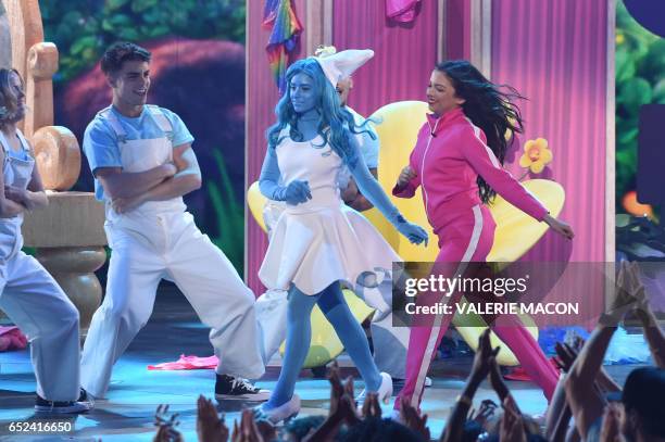 Actor Cree Cicchino dances on stage at the 30th Annual Nickelodeon Kids' Choice Awards, March 11 at the Galen Center on the University of Southern...