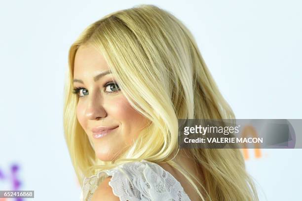 Model Ava Sambora arrives for the 30th Annual Nickelodeon Kids' Choice Awards, March 11 at the Galen Center on the University of Southern California...
