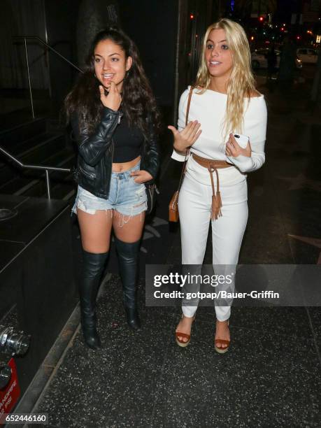 Lele Pons and Inanna Sarkis are seen on March 11, 2017 in Los Angeles, California.