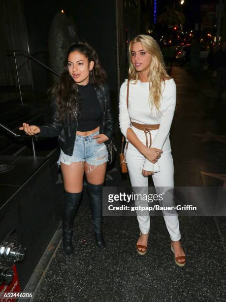Lele Pons and Inanna Sarkis are seen on March 11, 2017 in Los Angeles, California.