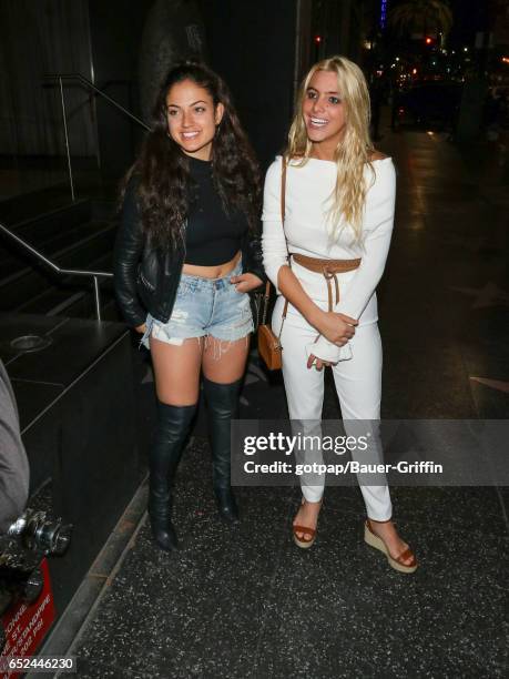 Lele Pons and Inanna Sarkis are seen on March 11, 2017 in Los Angeles, California.