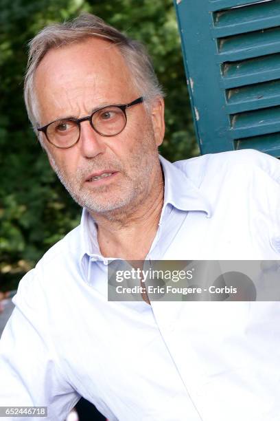 Actor Fabrice Luchini poses during a portrait session in Paris, France on .