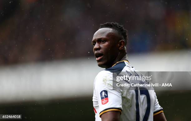 Victor Wanyama of Tottenham Hotspur during The Emirates FA Cup Quarter-Final match between Tottenham Hotspur and Millwall at White Hart Lane on March...