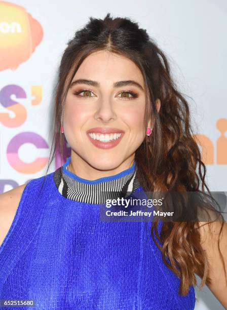 Actress Daniella Monet arrives at the Nickelodeon's 2017 Kids' Choice Awards at USC Galen Center on March 11, 2017 in Los Angeles, California.