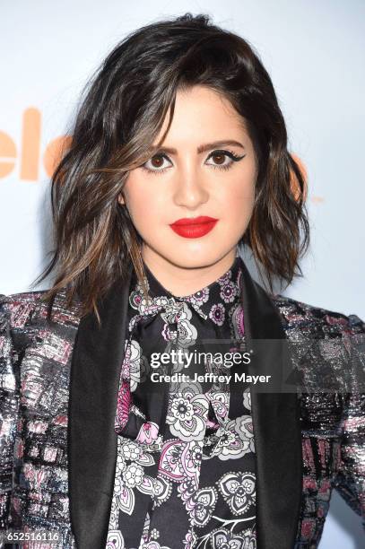 Actress Laura Marano arrives at the Nickelodeon's 2017 Kids' Choice Awards at USC Galen Center on March 11, 2017 in Los Angeles, California.