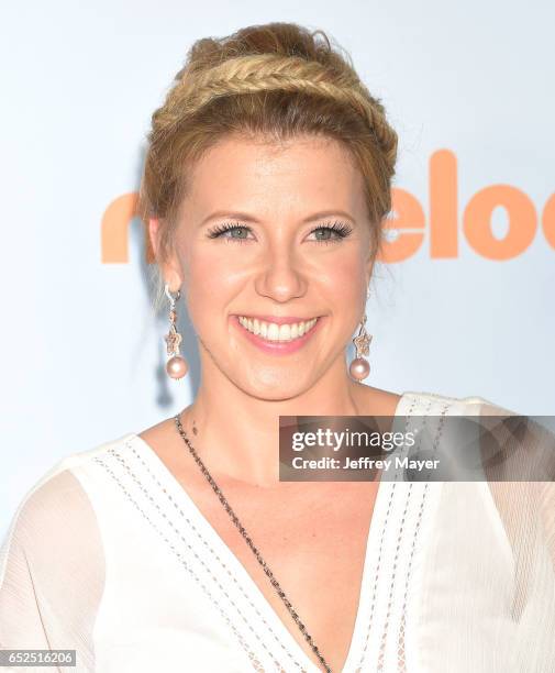 Actress Jodie Sweetin arrives at the Nickelodeon's 2017 Kids' Choice Awards at USC Galen Center on March 11, 2017 in Los Angeles, California.