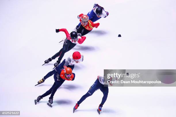 Sjinkie Knegt of the Netherlands, #8 Seo Yi Ra of South Korea, #144 Victor An of Russia, #7 Samuel Girard of Canada, #6 Wu Dajing of China, #2...