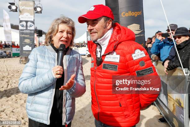 German actress Jutta Speidel and german actor Till Demtroeder attend the 'Baltic Lights' charity event on March 12, 2017 in Heringsdorf, Germany....