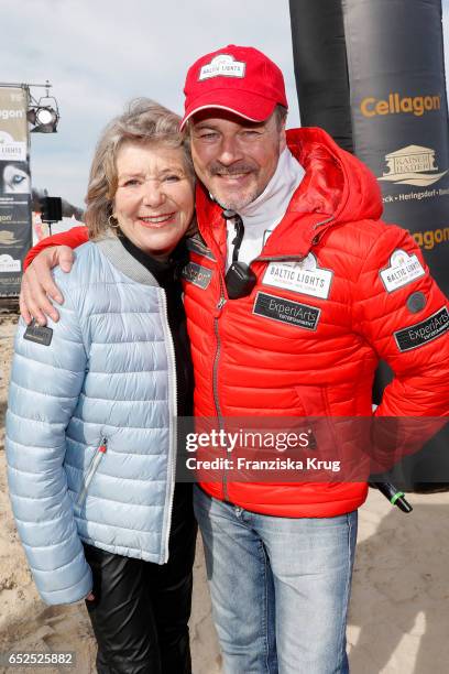 German actress Jutta Speidel and german actor Till Demtroeder attend the 'Baltic Lights' charity event on March 12, 2017 in Heringsdorf, Germany....