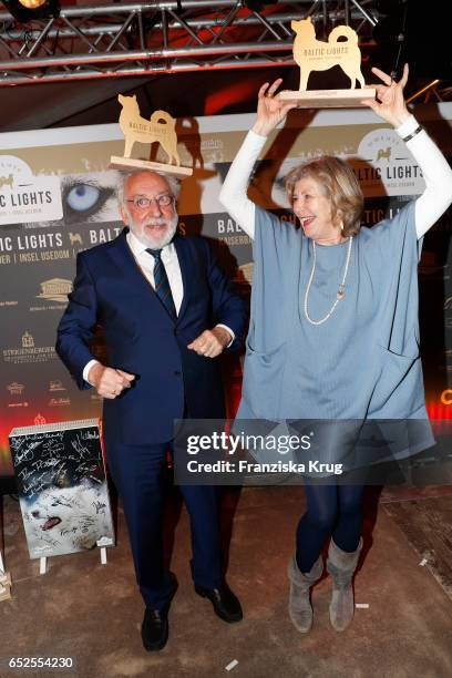 German actor and comedian Dieter Hallervorden and german actress Jutta Speidel attend the 'Baltic Lights' charity event on March 11, 2017 in...