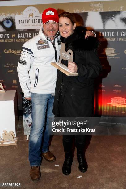 German actor Till Demtroeder and german actress Anja Kling attend the 'Baltic Lights' charity event on March 11, 2017 in Heringsdorf, Germany. Every...