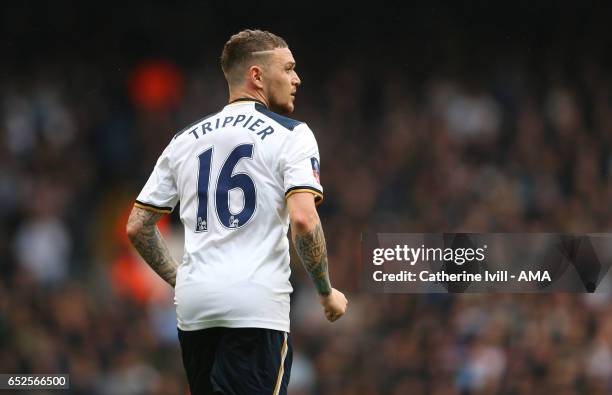 Kieran Trippier of Tottenham Hotspur during The Emirates FA Cup Quarter-Final match between Tottenham Hotspur and Millwall at White Hart Lane on...