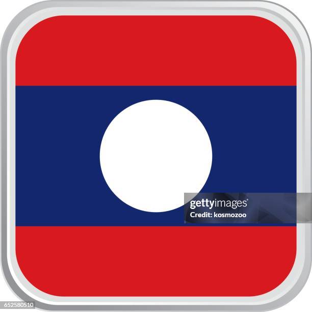 flag laos - laos stock illustrations