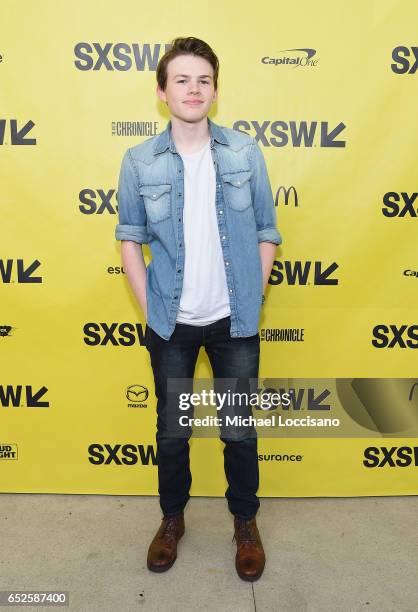 Actor Josh Wiggins attends the "Walking Out" premiere during 2017 SXSW Conference and Festivals at the ZACH Theatre on March 12, 2017 in Austin,...