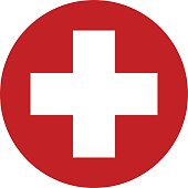 First aid sign icon vector design