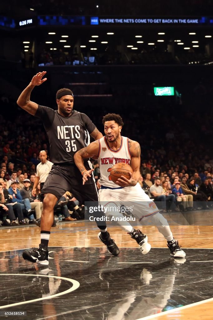 New York Knicks v Brooklyn Nets
