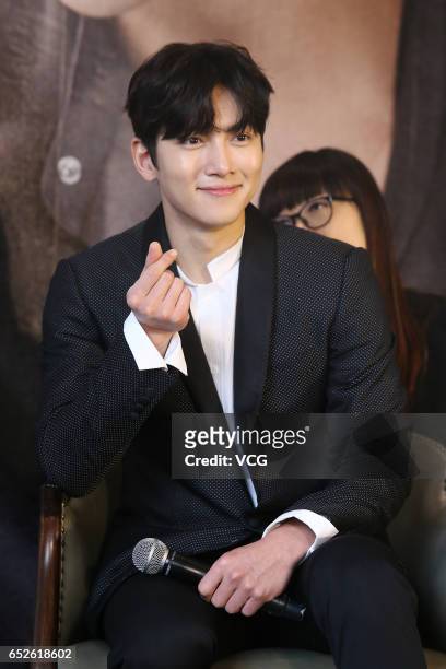 South Korean actor Ji Chang-wook attends his fan meeting on March 11, 2017 in Taipei, Taiwan of China.