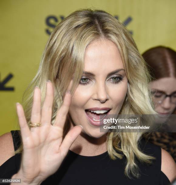 Charlize Theron attends the Film premiere of "Atomic Blonde" during the 2017 SXSW Conference And Festivals at the Paramount Theater on March 12, 2017...