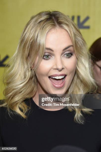 Charlize Theron attends the Film premiere of "Atomic Blonde" during the 2017 SXSW Conference And Festivals at the Paramount Theater on March 12, 2017...