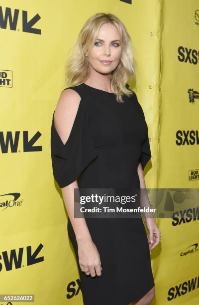 Charlize Theron attends the Film premiere of "Atomic Blonde" during the 2017 SXSW Conference And Festivals at the Paramount Theater on March 12, 2017...