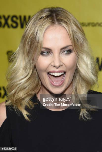 Charlize Theron attends the Film premiere of "Atomic Blonde" during the 2017 SXSW Conference And Festivals at the Paramount Theater on March 12, 2017...