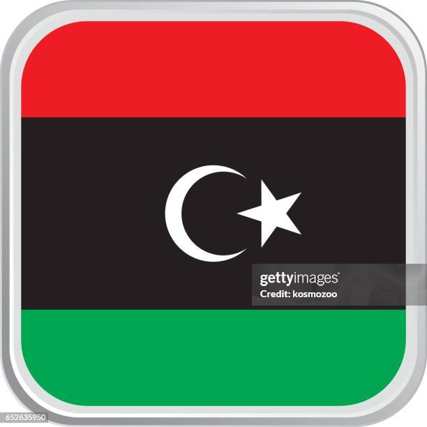 flag libya - libya flag stock illustrations