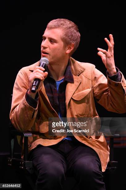 Johnny Flynn speaks onstage at the Genius Panel at the "Nat Geo Further Base Camp" during day 3 of SXSW 2017 on March 12, 2017 in Austin, Texas.